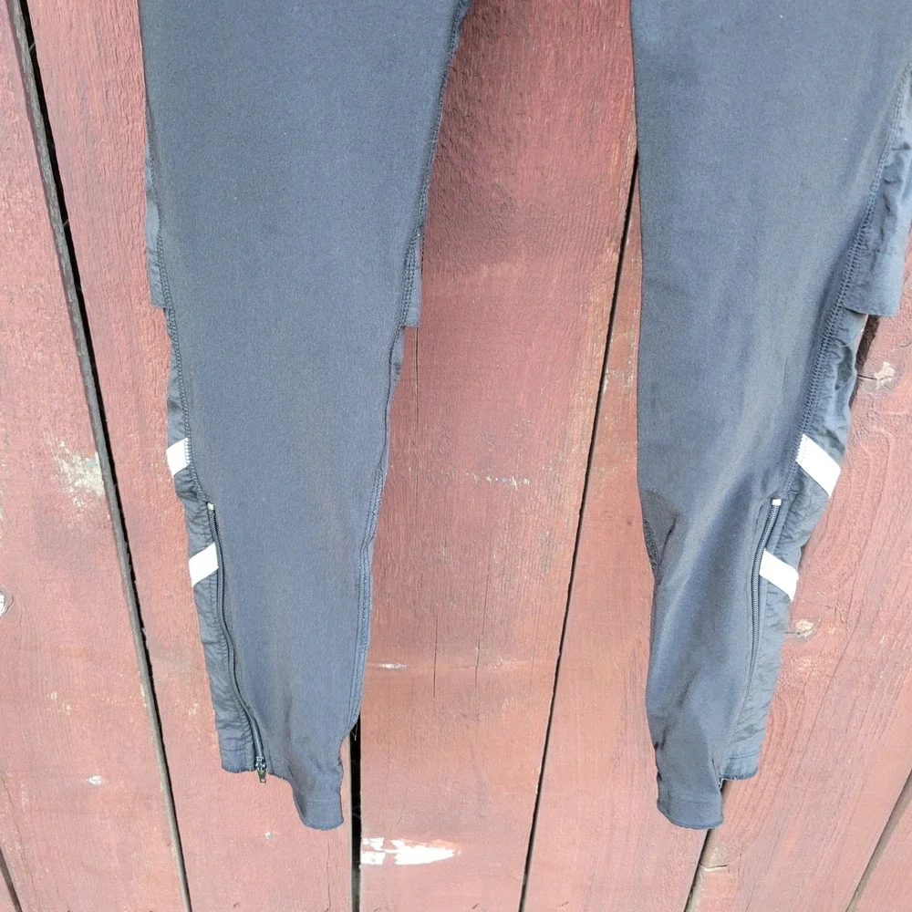 Vintage Nike International Running Pants Tights Black Sz M Streetwear Gorpcore